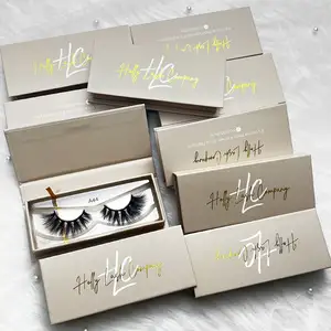 Eigen Merk Top Kwaliteit Private Label Wimpers En Custom Luxe Lash Box Verpakking Magnetische Doos Foliedruk Afdrukken