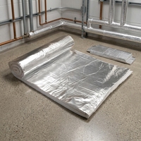 Matras Serat Kaca Berlapis Aluminium Foil untuk Peredam Suara dan Insulasi Saluran Pemanas dan Pembuangan