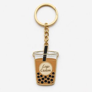 Porte-clés Boba personnalisés en gros, design de logo pour boutique de desserts, cadeaux promotionnels, porte-clés thé aux perles - Product Image 3