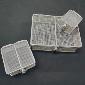 <span class=keywords><strong>Cesta</strong></span> de lavado de piezas de tamaño pequeño y delicado, <span class=keywords><strong>cesta</strong></span> de limpieza de acero inoxidable 304 para tapa - Product Image 1