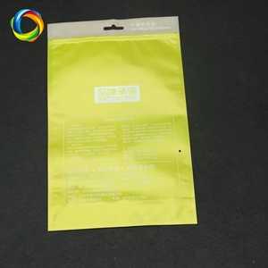 Sac d'emballage en plastique imprimé personnalisé pour vêtements sous-vêtements t-shirt pochette debout compostable fermeture à glissière zip-lock - Product Image 4