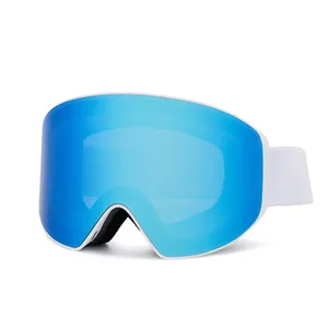 Mädchen beliebte Ski brille Rahmenlose Wechsel objektiv UV400 Schutz Magnetische Schnee brille für Männer Frauen