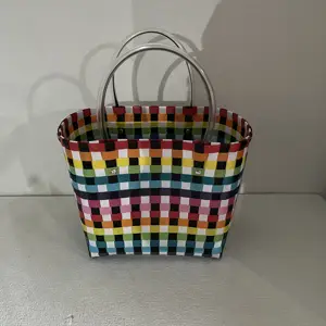 Wholesale New Hot Selling Large Capacity Counter Color Basket Bag Storage Basket Bucket Bag