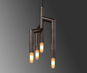 Yihao <span class=keywords><strong>RAMEAU</strong></span> Chic Lustres et Lampes Suspendues Hauteur Réglable En Laiton Forme Ovale avec E12 Ampoule Base Suspension - Product Image 3