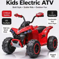 WDMDX9808 Quad électrique pour enfants 12V, véhicule à quatre roues à batterie, en PP, unisexe