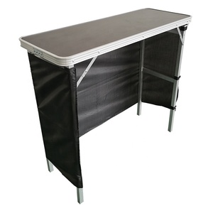 Bàn Quầy <span class=keywords><strong>Bar</strong></span> Di Động Bằng Nhôm Bật Lên Cao Với Hộp Đựng Đồ Tiệc Bể Bơi Sân Sau Ngoài Trời - Product Image 2