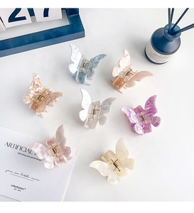 5.5cm Wholesale Korea Ins Cute Bow Hair <strong>Claws</strong> Garra De Pelo Girl Princess Acetate Head <strong>Leopard</strong> Hair Clip - Product Image 3
