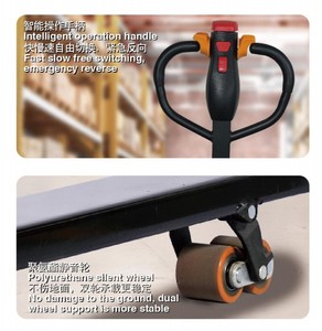 מלגזה חשמלית חדשה לעבודה לאורך כל היום לשימוש במסעדות וקמעונאות, מבנה חזק, החלפת סוללה פשוטה, כושר נשיאה 1500 ק\\\"ג-2 טון - Product Image 3