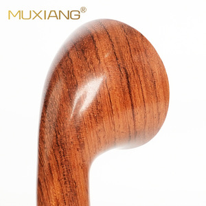 Muxiang Wooden Smoking Pipe Bent Type 3mm Rubber Filter Handmade Solid Wood Tobacco Pipe Personal Gift - Product Image 3