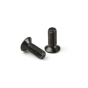 Tornillos de Cabeza Hexagonal Negros de Acero con Rosca Gruesa y Recubrimiento de Zinc, Fijaciones Métricas con Rosca Cruzada para Ensamblaje de Maquinaria - Product Image 2