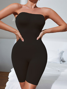 European and American Sexy <strong>Strapless</strong> Full <strong>Body</strong> Shapewear Comfortable Lift Buttocks <strong>Body</strong> Shaping Women's Bodysuit - Product Image 6