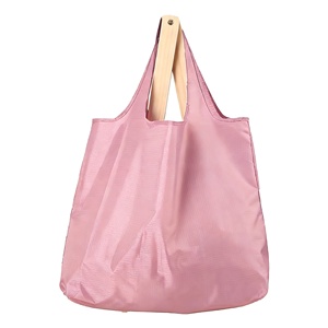 Wholesale Custom Easy Carry Polyester Reusable <b>Foldable</b> Heavy Duty Expandable Tote <b>Bag</b> with Handles - Product Image 4