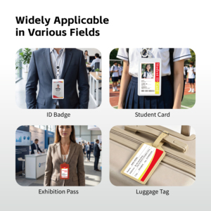 Reusable E-Paper Staff Badge Electronic Employee <b>Name</b> <b>Tag</b> Holder with Custom Logo - Product Image 1