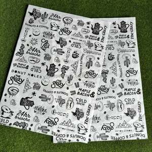 Papel Encerado de Grado Alimenticio al por Mayor, Resistente al Aceite, con Logotipo Personalizado Impreso, Papel Encerado para Envolver Alimentos a Prueba de Grasa - Product Image 1