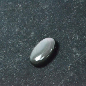 Liontin Batu Permata <span class=keywords><strong>Obsidian</strong></span> Pelangi 40mm Bentuk Tetesan Pir, Batu Asli Hitam Berlubang untuk Pembuatan Perhiasan, Grosir Miss Stone - Product Image 5