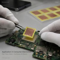 Patch carré en feuille de cuivre conductrice découpé sur mesure, adhésif 50U, pour blindage EMI et mise à la terre de puces PCB/IC électroniques