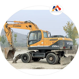 Excavadora de ruedas usada de segunda mano Hyundai 210w-9 Excavadoras de ruedas Excavadora de ruedas a gran escala para múltiples entornos de trabajo utilizados - Product Image 1
