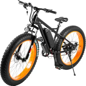 Bicicleta eléctrica de montaña/nieve/dirt Bike, suspensión completa, neumático ancho, 48v, 350w, precio directo de fábrica en China