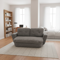 YY-35 #   Canapé modulaire Chesterfield carré simple deux places pour salon, en tissu compressé sous vide, pliable et convertible