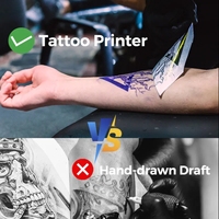 Imprimante portable sans fil A4 pour pochoirs de tatouage, copieur thermique, mini-imprimante portable pour tatouage