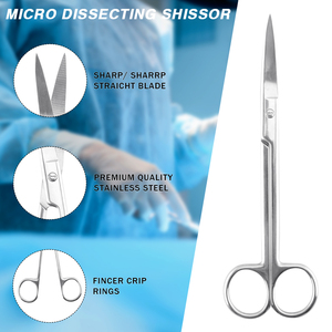 Cao đánh bóng <span class=keywords><strong>Iris</strong></span> <span class=keywords><strong>Micro</strong></span> mổ xẻ phòng thí nghiệm kéo microdisection chính xác phòng thí nghiệm kéo - Product Image 3