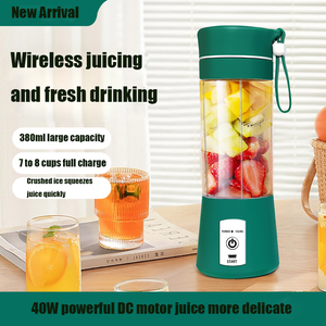 Venta al por mayor: Nuevo exprimidor portátil para el hogar con carcasa de vidrio, recargable por USB, de acero inoxidable, tamaño pequeño, vaso automático para coche y uso exterior. - Product Image 4