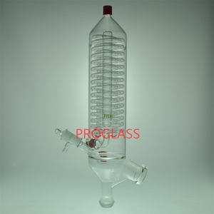 Condenseur en verre d'évaporateur rotatif vertical pour Buchi, corps de 200mm, adapté au R215 300 - Product Image 2