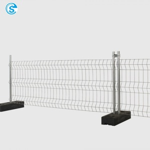 Clôture temporaire pliable 3D haute résistance anti-escalade, <span class=keywords><strong>barrière</strong></span> de chantier mobile pour événements de construction - Product Image 4