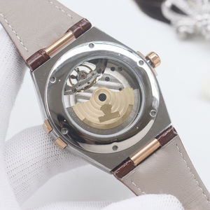 Reloj de Hombre de Primera Calidad, Modelo L, de Acero Inoxidable 316, con Correa de Cuero, Movimiento Mecánico Automático - Product Image 2