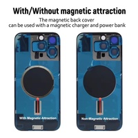 Vitre arrière pour iPhone 16 Pro Max avec plaque métallique et lentille d'appareil photo, pièce de réparation pour coque arrière fissurée compatible iPhone 14, 15, 16