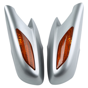Specchietti retrovisori in argento XF-415T-SC indicatori di direzione arancioni adatti a <span class=keywords><strong>Honda</strong></span> ST1300 <span class=keywords><strong>1300</strong></span> 2002-2011 - Product Image 1