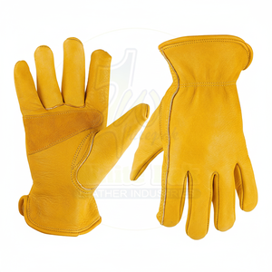Guantes de Conducción de Cuero Vacuno de Primera Calidad XL Personalizados 2024, Cómodos, Anti-Impactos, Anti-Calor, Antideslizantes, Protección para Manos y Brazos - Product Image 1