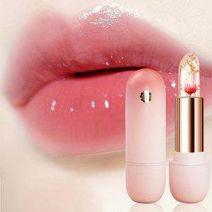 Tinte Labial Personalizado que Cambia de Color con la Temperatura, Brillo Labial Transparente con Pétalos, Hidratante, de Larga Duración, Resistente al Agua, Venta al Por Mayor OEM - Product Image 1