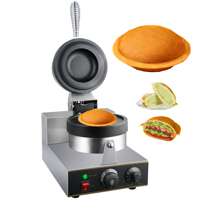 Electric Mini Waffle Per Gelato Panini Press 220v 120v 110v UFO Sandwich Maker Ice Cream Mesin ufo Burger Machines logo Near Me