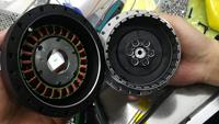 Moteur servo sans balais à aimant permanent à couple élevé pour robot exosquelette, moteur sans cadre 24V/48V 210W 8000RPM 50mm