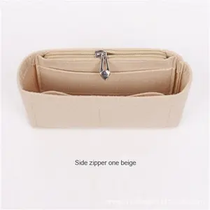 Borsa per il trucco Multi-scomparto di grande capacità Mini feltro rivestimento interno fabbrica di fornitura transfrontaliera per casi speciali - Product Image 2