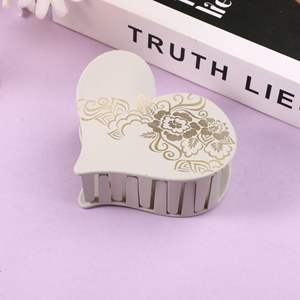 กิ๊บติดผมอะคริลิคทรงเรขาคณิตสีพื้นน่ารักแบบใหม่สำหรับผู้หญิงและเด็กผู้หญิง อุปกรณ์ตกแต่งผม - Product Image 5