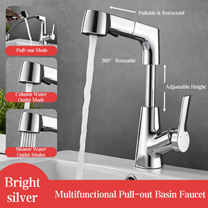 <span class=keywords><strong>Robinet</strong></span> de lavabo en acier inoxydable de haute qualité, très vendu, avec douchette extractible et cartouche céramique, pour salle de bain et chambre à coucher - Product Image 3