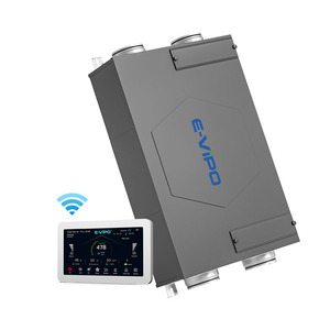 Ventilateur <span class=keywords><strong>VMC</strong></span> à <span class=keywords><strong>double</strong></span> <span class=keywords><strong>flux</strong></span> électrique, MVHR, système de ventilation rectangulaire pour la maison, économie d'énergie, unité de récupération de chaleur d'air frais canalisée - Product Image 6