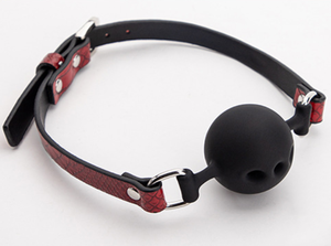 Ensemble de 7 accessoires BDSM en cuir : raquette, collier, rangement, bondage, bandeau et menottes - Product Image 5