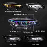 Feux avant de voiture LED 6000K 12V pour Honda Civic 2016-2021, boîtier ABS durable, Plug+Play, kit de remplacement facile, IP67