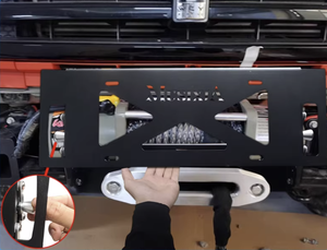 Pare-chocs avant de haute qualité avec cadre de plaque d'immatriculation rétractable et corde de treuil en plastique, pièces de carrosserie assorties pour les automobiles Wrangler <span class=keywords><strong>JL</strong></span> - Product Image 5