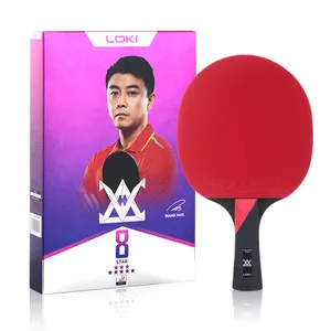 Loki E Serie 8 Ster Hoge Kwaliteit Tafeltennis Racket Met Ping Pong Rackets Case