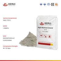 KERUI Ciment réfractaire haute qualité CA50 CA70 CA80 résistant au feu à haute teneur en alumine pour four industriel