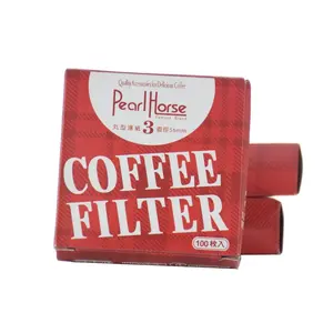 Filtres à café en papier blanc de remplacement Filtres à café ronds compatibles avec les cafetières moka et expresso Lot de 100