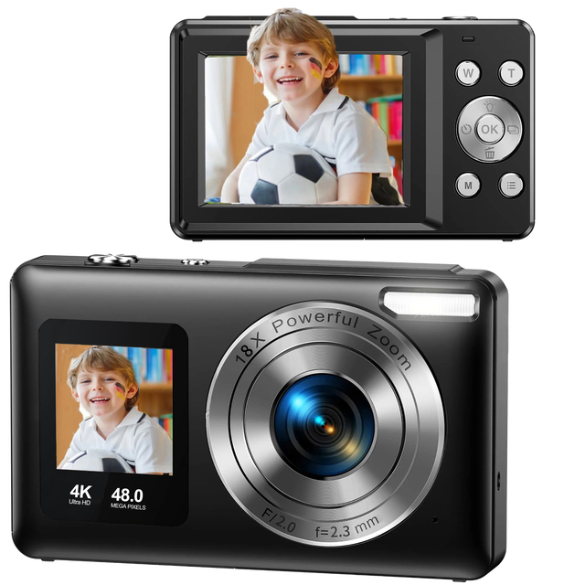 Wholesale Portable DC06S Digital Camera with 18X Digital Zoom 1080P Video Recording for Travel Photography Mini Camera