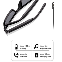 Lunettes intelligentes à commande tactile, lunettes audio intelligentes, appels sans fil BT, lunettes intelligentes avec lecteur de musique, anti-lumière bleue