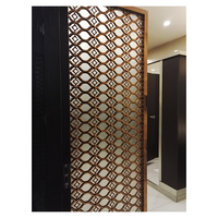 Séparateur de pièce de luxe panneau mural intérieur diviseurs de pièce islamiques écran en acier inoxydable bronze ou laiton écran décoratif découpé au laser