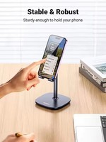 Support de bureau réglable pour smartphone LP280 UGREEN, support de tablette en ABS, accessoires de bureau, base lestée pour iPhone Samsung Xiaomi