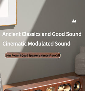 Retro Klassieke Blue Tooth Muziek <span class=keywords><strong>Speaker</strong></span> Thuis Desktop Indoor Draagbare Houten Soundbar <span class=keywords><strong>Subwoofer</strong></span> Draadloze Actieve Audio <span class=keywords><strong>Speaker</strong></span> - Product Image 5